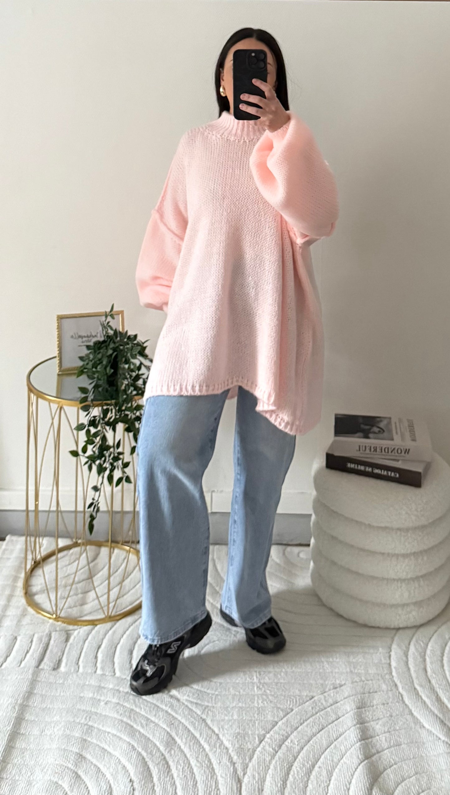 Pull oversize rose