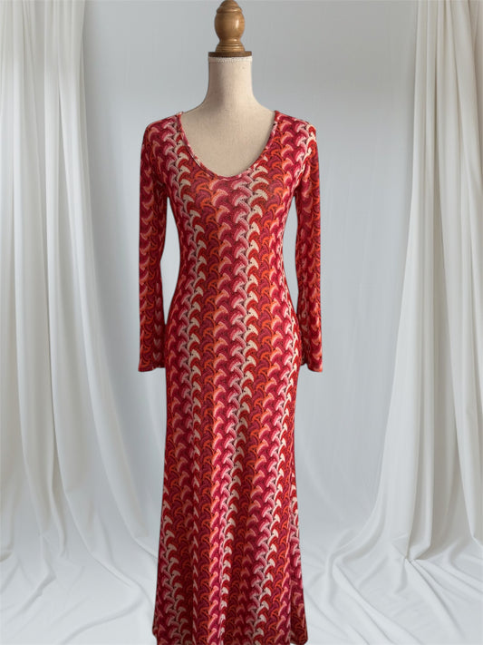 Robe bi-color orange