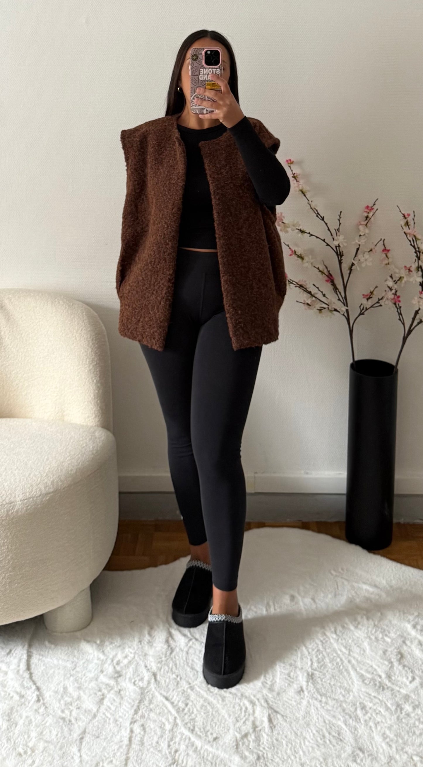 Gilet sans manches choco