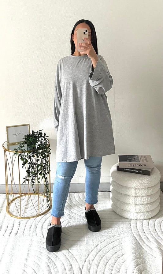 Sweat ample gris