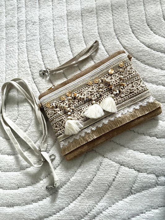 Sac bohème coquillages
