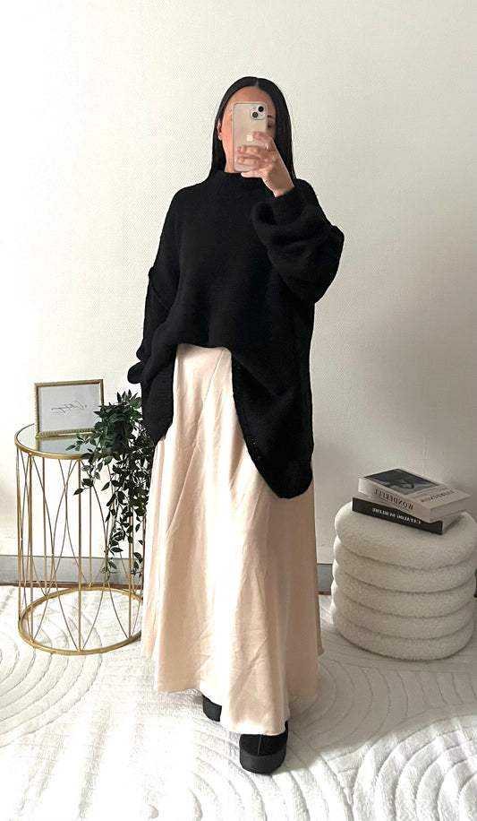 Jupe longue beige
