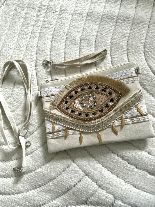 Sac bohème perle