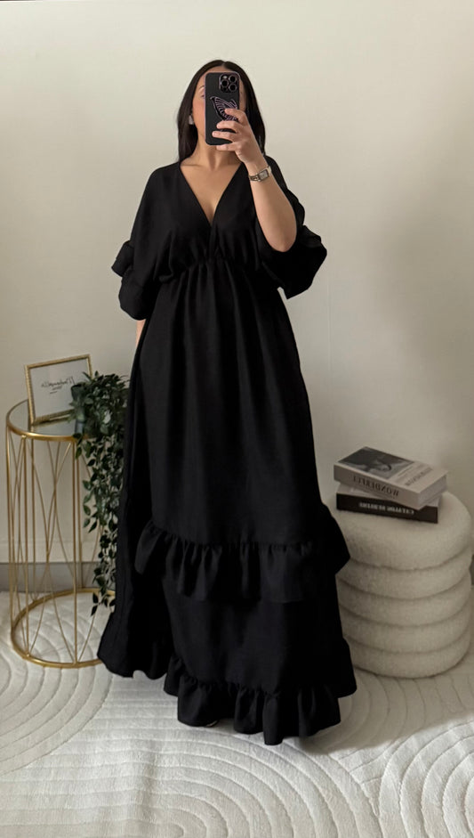 Robe évasée noir