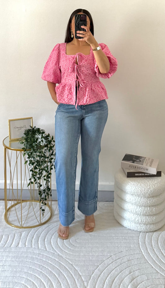 Top Maïa rose