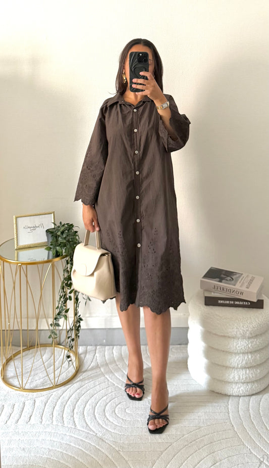 Robe Anna marron