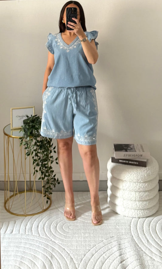 Ensemble jean à strass