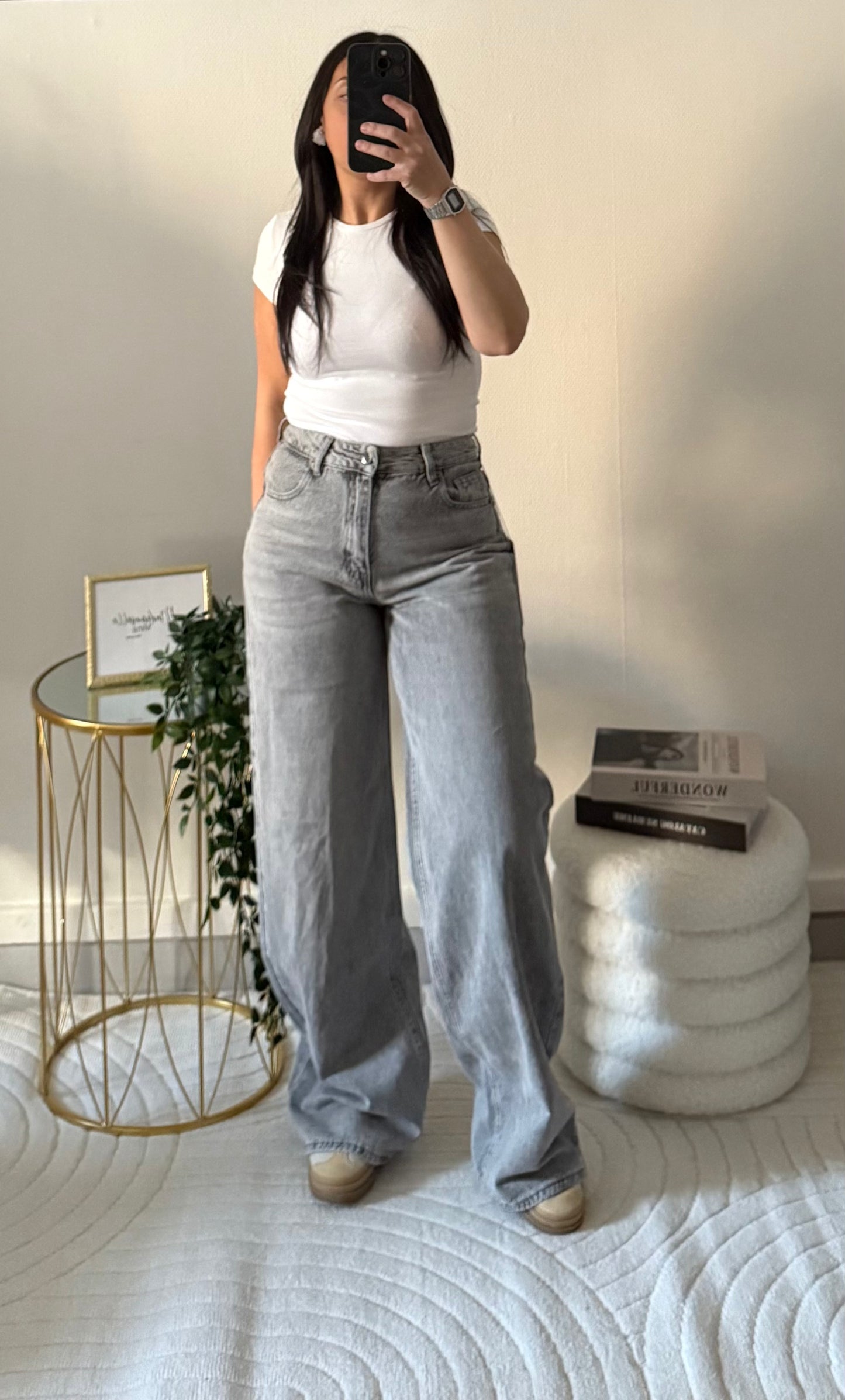 Jean gris large